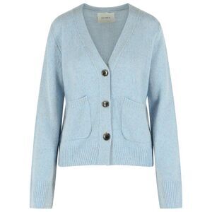 Lisa Yang 'Marionette' Fog Blue Cashmere And Silk Cardigan Women